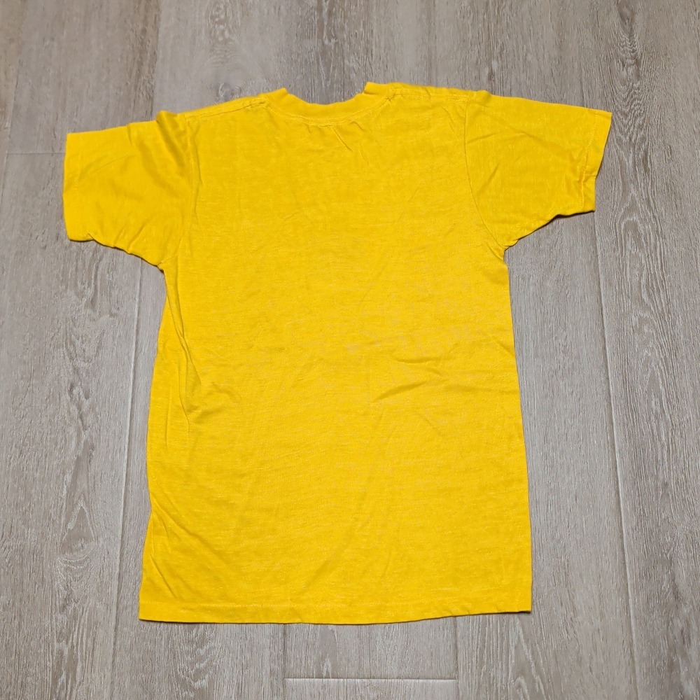 Vintage 1982 Skins World Champions Yellow T-Shirt Youth M Single Stitch Redskins - Picture 4 of 6